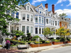 Charming Victorian home in a picturesque Portland, Maine neighborhood.