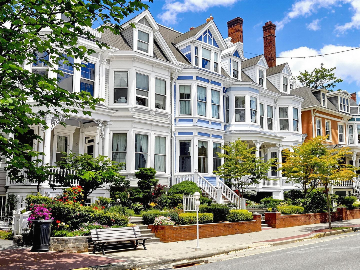 Charming Victorian home in a picturesque Portland, Maine neighborhood.